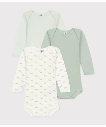 PETIT BATEAU 長袖ボディ3枚組