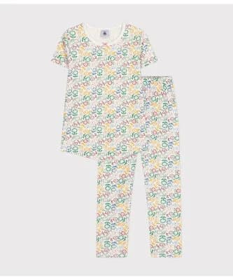 PETIT BATEAU 半袖長ズボンパジャマ