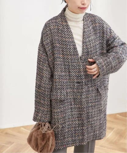 JOURNAL STANDARD L'ESSAGE SUPER140S/GIOLICA コクーンコート2