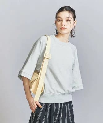 UNITED ARROWS 裏毛 ハーフスリーブ プルオーバー