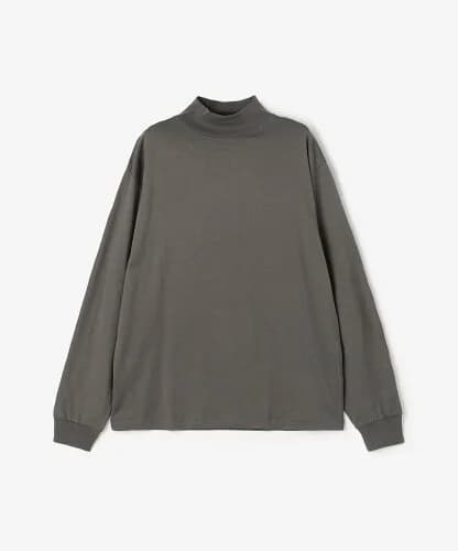 handvaerk ｜ コットン モックネック長袖Tシャツ MEN