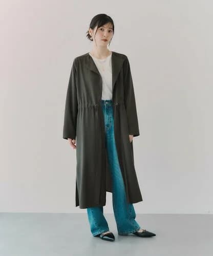 YECCA VECCA 異素材MIXガウンコート