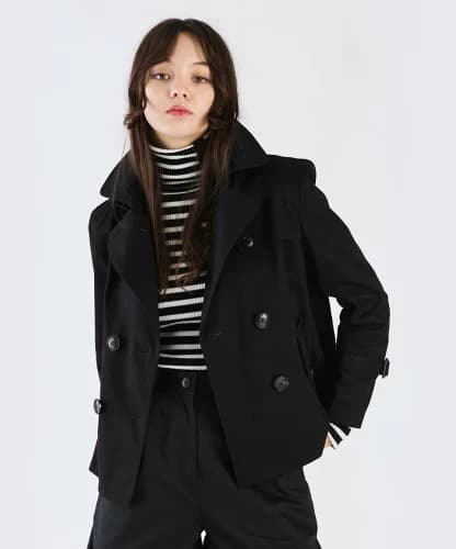 agnes b. WW63 VESTE ツイルショートトレンチジャケット