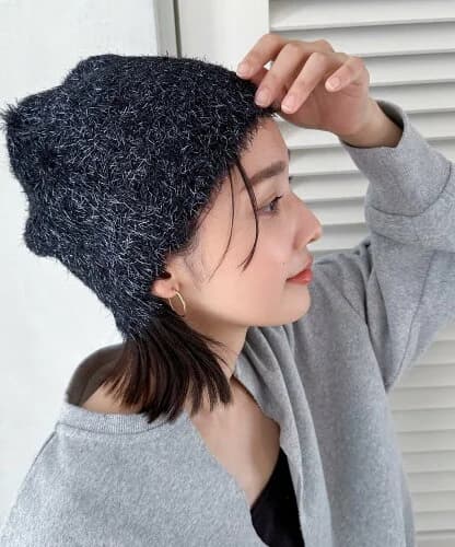 DOUX ARCHIVES [コントロールフリーク]ラメフェザーニットワッチ