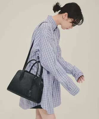 eL Trapezoid Boston Bag