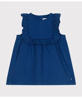 PETIT BATEAU サージ織りジャンパースカート