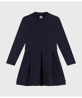 PETIT BATEAU チュビックキルティング長袖ワンピース