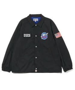 A BATHING APE SPACE APE RELAXED FIT COACH JACKET