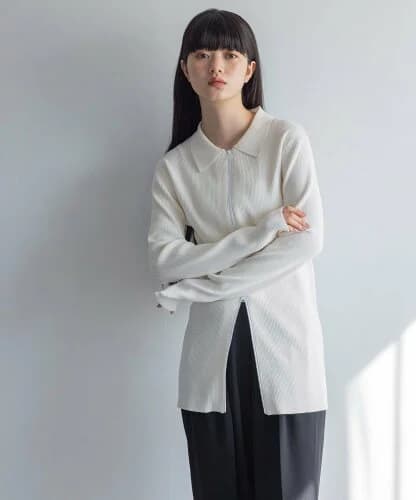 yuw ZIPニットチュニック