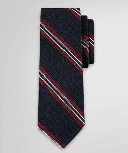 Brooks Brothers ウール/シルク フレームドストライプ ガルザタイ