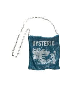 HYSTERIC GLAMOUR FLOWER TRAVELING メタルメッシュショルダーバッグ