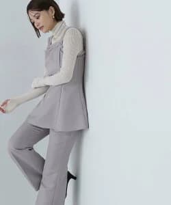 NATURAL BEAUTY BASIC チュールトリムペプラム&パンツ