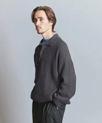 BEAUTY&YOUTH UNITED ARROWS グリッド アゼ 3B ポロニット