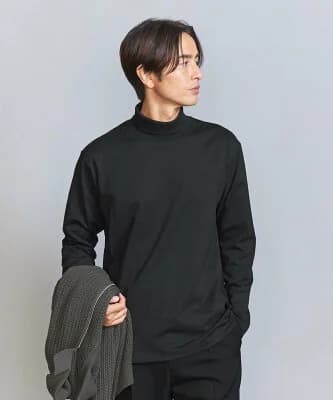 BEAUTY&YOUTH UNITED ARROWS クリア コットン タートルネック カットソー