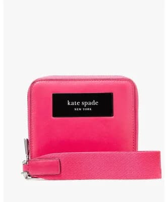 kate spade new york ラベル スモール コンパクト ウェブド リストレット