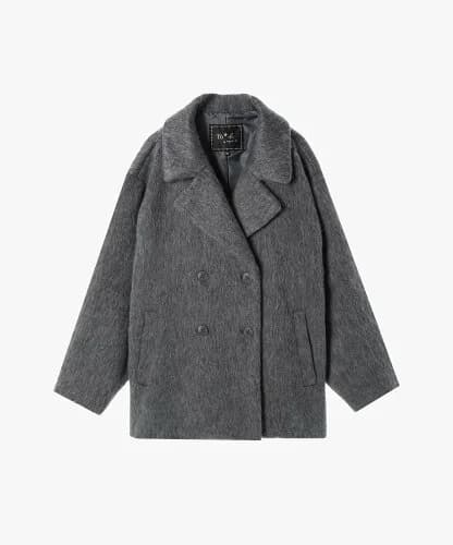 To b. by agnes b. WW55 MANTEAU シャギーピーコート