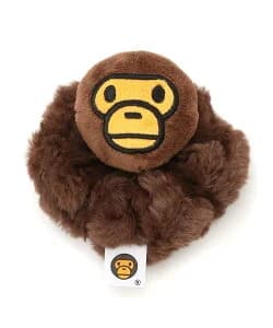 A BATHING APE BABY MILO FAUX FUR HAIR ACCESSORIES