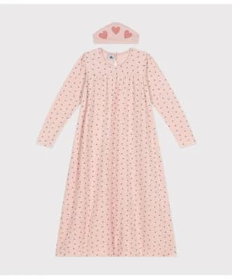 PETIT BATEAU ベロア長袖チュニックパジャマ