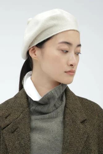 MARGARET HOWELL MERINO CASHMERE BERET