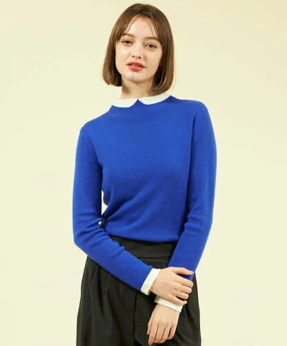 MACKINTOSH PHILOSOPHY Cleric Collar Knit ロングスリーブ