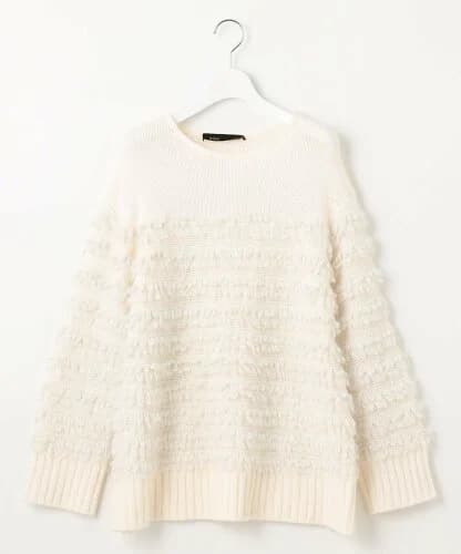 自由区 【PREMIUM KNIT COLLECTION】スパンコールコンビ ニット