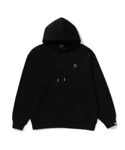 A BATHING APE ONE POINT RELAXED FIT PULLOVER HOODIE