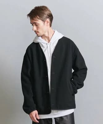 BEAUTY&YOUTH UNITED ARROWS エアロフリース アウターカーディガン