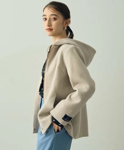 YECCA VECCA ウール混2wayショートコート
