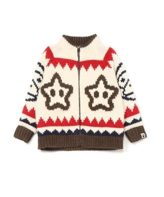 A BATHING APE BABY MILO WOOL MIX COWICHAN CARDIGAN