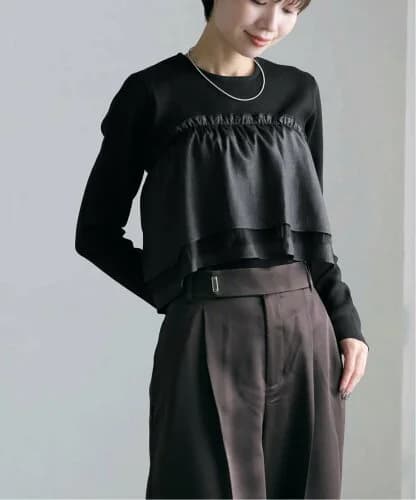 La Totalite 【TORRAZZO DONNA/トラッゾドンナ】Basic knit*Frill Parts