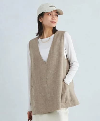 UNITED ARROWS green label relaxing リネンライク ベスト