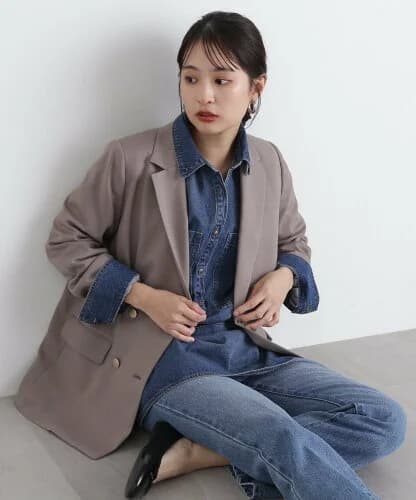 N. Natural Beauty Basic ダブルブレストテーラードジャケット《S Size Line》