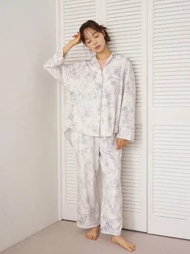 SNIDEL HOME リブフリースロングパンツ