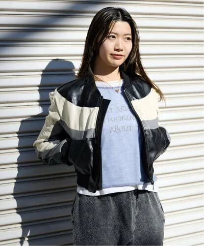 JOINT WORKS Kr フェイクレザーレーシングジャケット