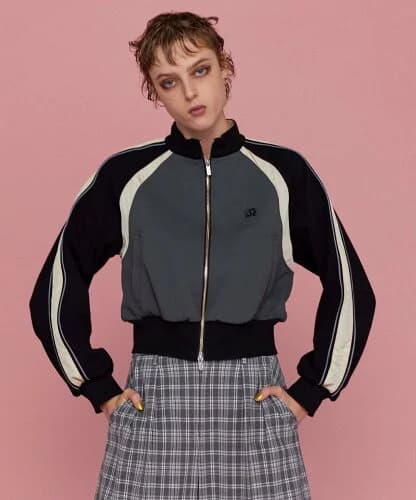 MAISON SPECIAL Bicolor Raglan Sleeves Jersey Tops