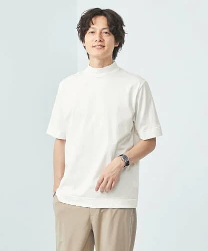 UNITED ARROWS green label relaxing ＜GIM＞プラチナフェイス コットン モックネック Tシャツ