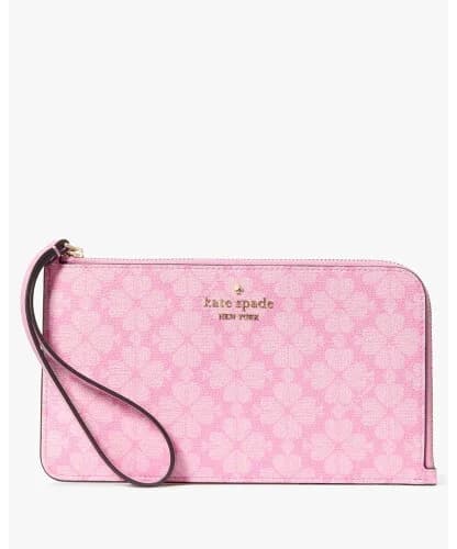 kate spade new york ルーシー スペード フラワー ミディアム L-ジップ リスレット