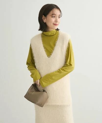 Green Parks ・Petit Fleur シャギーVネックベスト