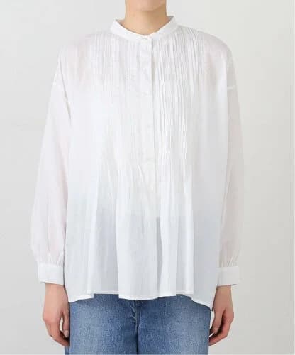 journal standard luxe 【SOIL/ソイル】CAMBRIC BANDED COLLAR SHIRT