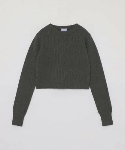 MACKINTOSH PHILOSOPHY GREY LABEL クロップドアルパカ混ニット