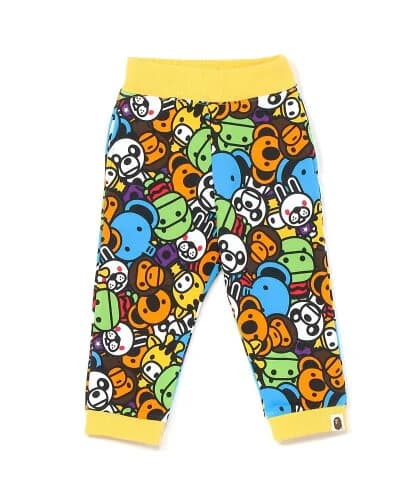 A BATHING APE MILO ALL FRIENDS SWEAT PANTS