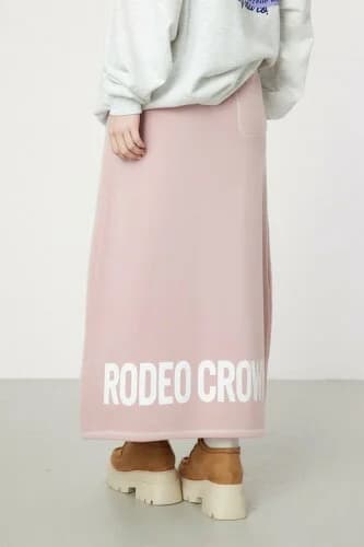 RODEO CROWNS WIDE BOWL LOGOニットコンビスカート