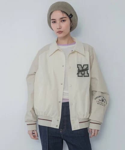 JEANASIS ブロックカラースタジャン
