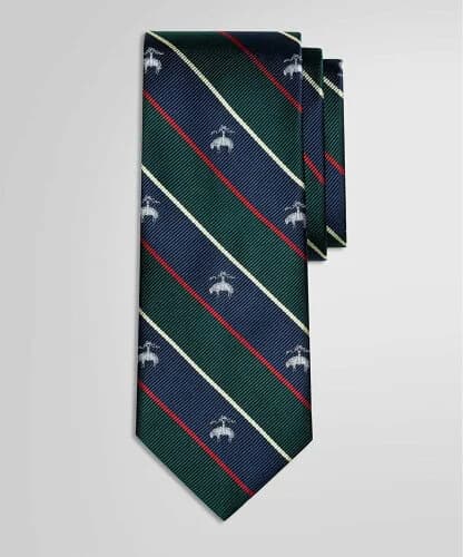BROOKS BROTHERS アーガイルサザーランドストライプ GFジャカード レップタイ