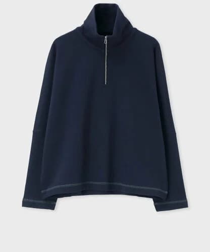 Paul Smith ウィメンズ ステッチ ハーフジップカットソー