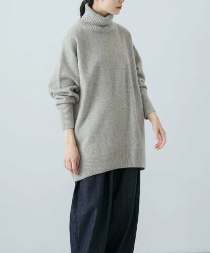 かぐれ タートルチュニックニット