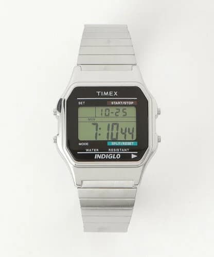 UNITED ARROWS green label relaxing ＜TIMEX＞CLASSIC DIGITAL SILVER デジタルウォッチ 腕時計