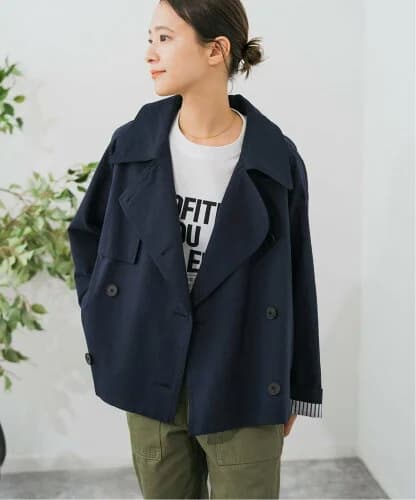 Spick & Span 《予約》ソフトツイルショートトレンチコート