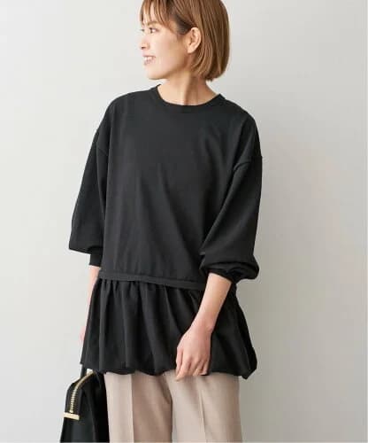 Spick & Span バルーンペプラムニット