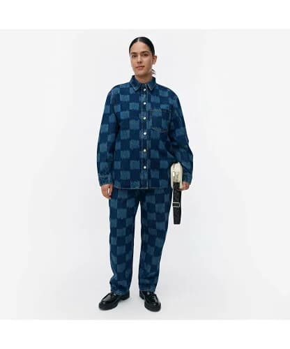 Marimekko Maridenim Vaihe Jakala ジーンズシャツ